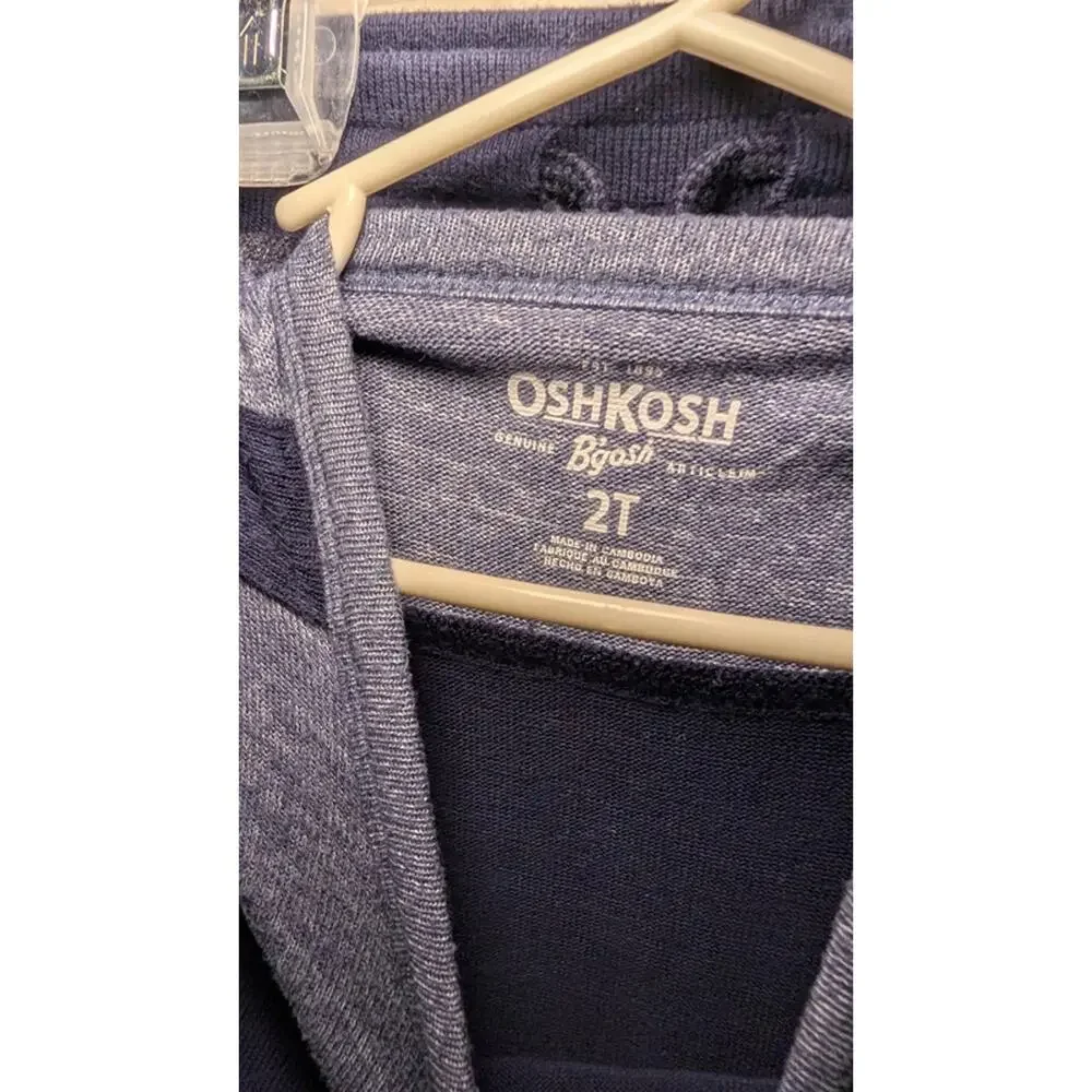 Boys Size 2T Outfit OshKosh B'Gosh Blue Joggers + Sweater
